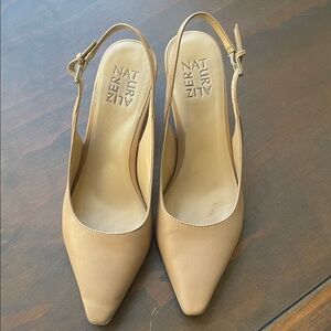 Naturalizer Women's Beige Slingback Heels Size 7M